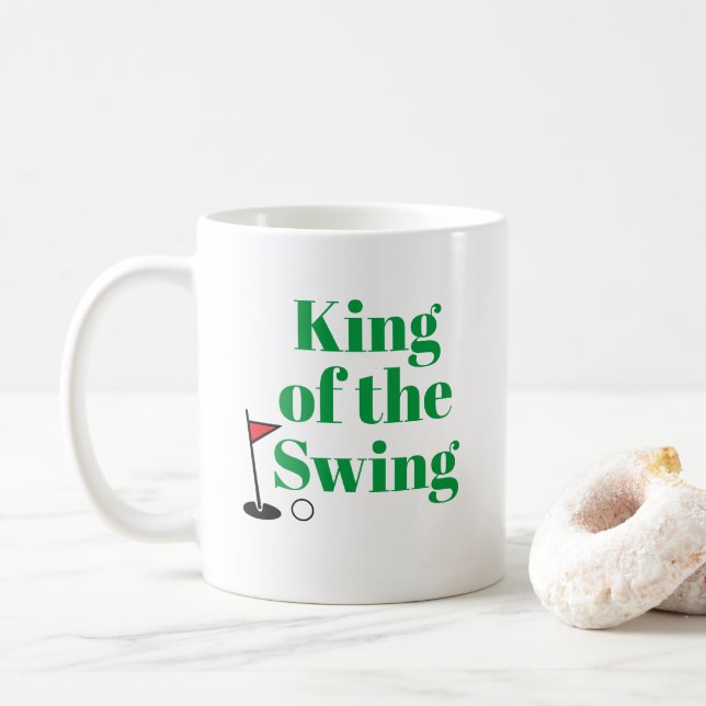 Caneca De Café Personalizado "Rei do Swing" Mug (Com Donut)