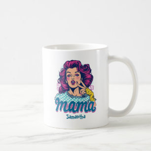 Caneca De Café Personalizado Retro Mama Pop Art (11)