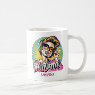Caneca De Café Personalizado Retro Mama Pop Art (16)