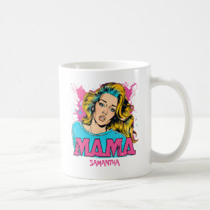 Caneca De Café Personalizado Retro Mama Pop Art (20)