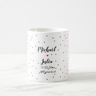 Caneca De Café personalizado simples minimal adicione seu nome ve