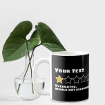 Caneca De Café Personalizado Sobreclassificado Não Recomendaria<br><div class="desc">Personalizado Superestimado Não Recomendaria uma caneca de humor de estrela de Ricaso - adicione seu próprio texto a esse drinque - você decide o que merece uma estrela e é superestimado.</div>