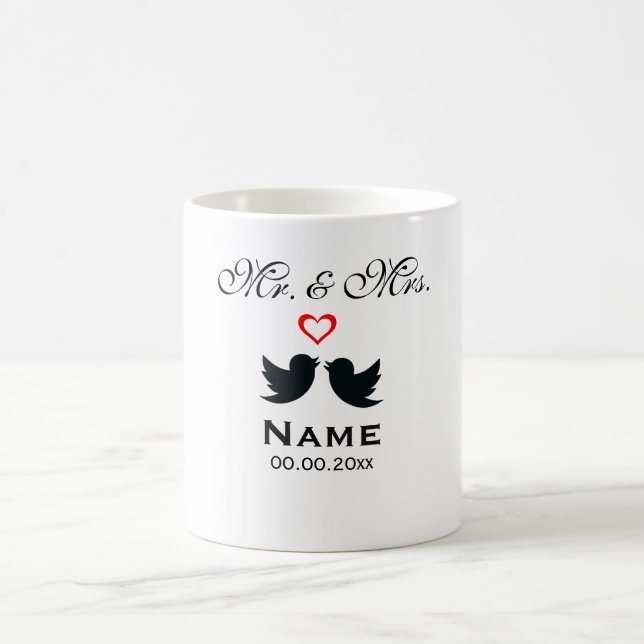 Caneca De Café Personalizado Sr. e Sra. Coffee Mug (Centro)