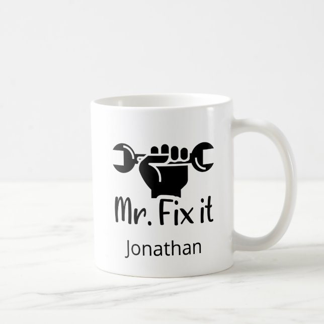 Caneca De Café Personalizado, Sr. Fix.. (Direita)