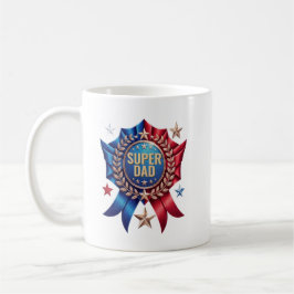 Caneca De Café Personalizado Super Pai Nome Personalizado Herói D