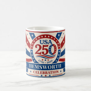 Caneca De Café Personalizado Vintage América 250 1776 -2026