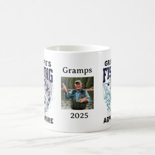 Caneca De Café Personalizar a Aventura de Pesca de Grampie