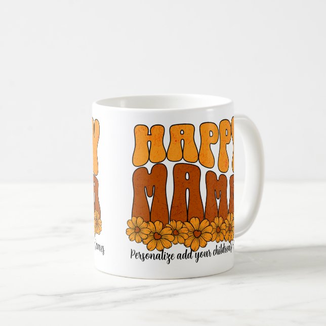 Caneca De Café Personalizar a mamãe feliz Browns (Frente Esquerda)