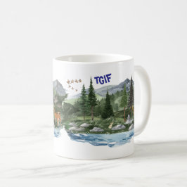 Caneca De Café Personalizar a vida selvagem alta das montanhas