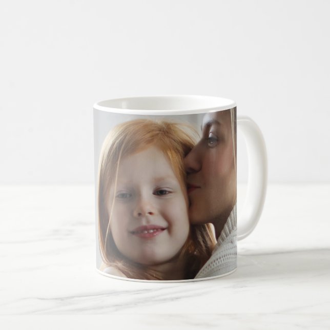 Caneca De Café Personalizar Adicionar a Foto Ativada (Frente Esquerda)