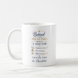 Caneca De Café Personalizar Agradecimento ao Médico Obrigado Médi