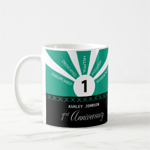 Caneca De Café Personalizar, Aniversário de Funcionários de 1ru