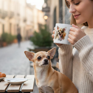 Caneca De Café Personalizar Chihuahua bonito