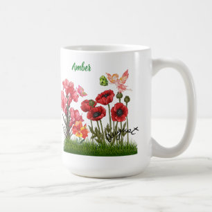 Caneca De Café Personalizar Flores de Nascimento Aurgueira e Coff