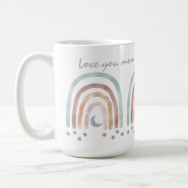 Caneca De Café Personalizar Mugs - Estrelas da Lua Arco-Íris