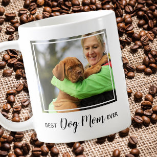 Caneca De Café Personalizar o melhor cão que a mãe já fez foto