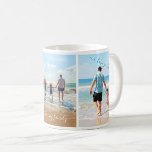 Caneca De Café Personalizar o Mug de Colagem de Fotografias da Su