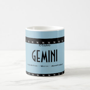 Caneca De Café Personalizar o Zodíaco de Aniversário GEMINI de