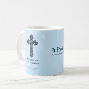 Caneca De Café Personalizar, Ordenar Sacerdote de Aniversário, Cr