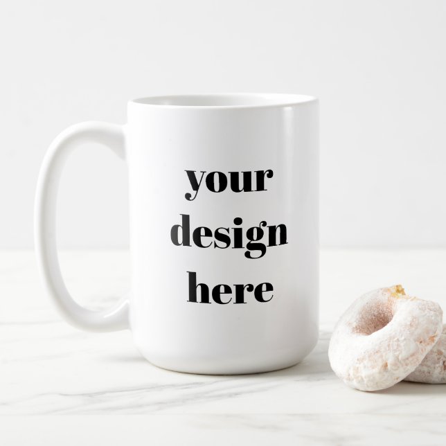 Caneca De Café Personalizar ou personalizar (Com Donut)