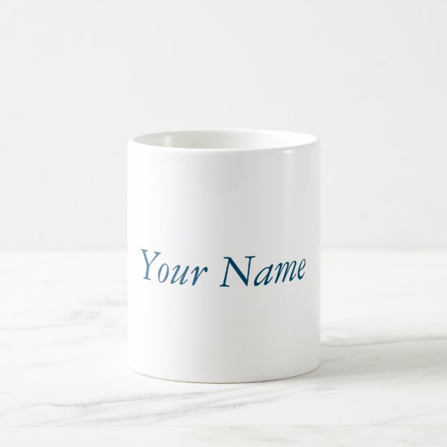 Caneca De Café Personalizar para Mug Branco de 11 oz - HAMbyWhite (Centro)