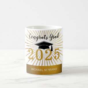 Caneca De Café Personalizar Parabéns Formando Classe de Folha de