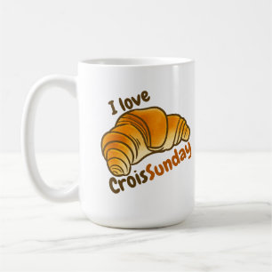 Caneca De Café Personalizável Adoro CroisSunDay