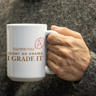 Caneca de café personalizável para professores Eu