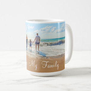 Caneca De Café Personalize a sua família Fotografia Café Mug com