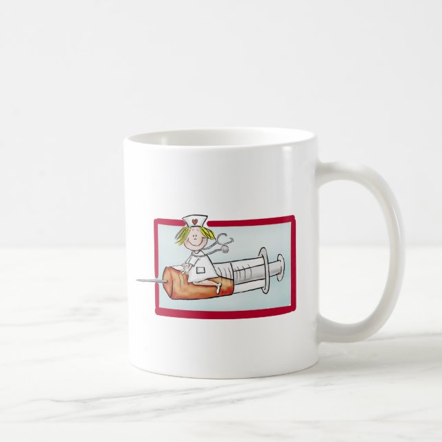 Caneca De Café Personalize com nome - enfermeira super (Direita)