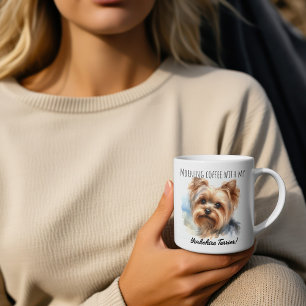 Caneca De Café Personalize Cute Yorkshire Terrier Mug