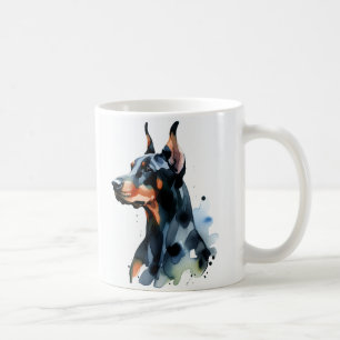 Caneca De Café Personalize Doberman Pinscher Fofo