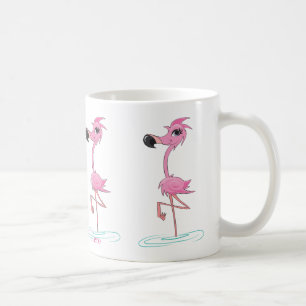 Caneca De Café Personalize Esta Diversão Flamingo Mug