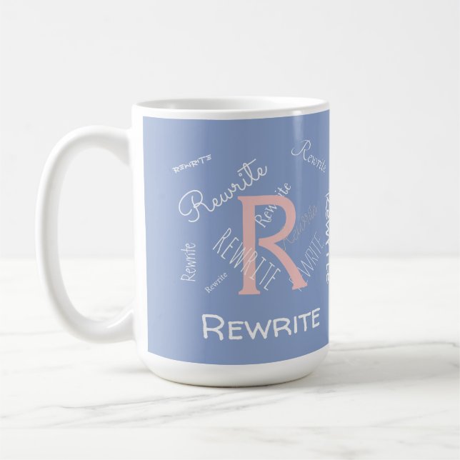 Caneca De Café Personalize este modelo, MONOGRAM, FAMÍLIA, NOME, (Esquerda)