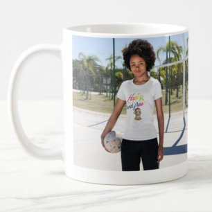 Caneca De Café personalize feliz natal Cachorro Feliz e Livre