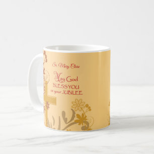 Caneca De Café Personalize, Jubileu Aniversário, Nun Cross, Swir