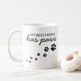 Caneca De Café Personalize Meu Melhor Amigo Tem Patas Amor Canino