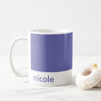 Personalize minimamente seu nome Periwinkle Blue