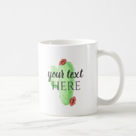 Caneca De Café Personalize! Mug De Café Com Temor De Cactus Perso