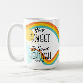 Caneca De Café Personalize o quão doce é para servir Jeová com vo