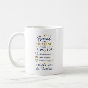 Caneca De Café Personalize Obrigado Médico