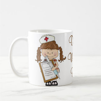 Caneca De Café Personalize presentes triguenhos da enfermeira!