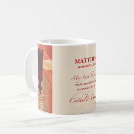Caneca De Café Personalize, RCIA Parabéns, Católico, Vermelho
