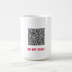 Caneca De Café Personalize seu código QR Informações de verificaç