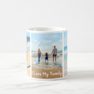 Caneca De Café Personalize seu grupo de imagens da família com te