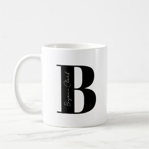 Caneca De Café Personalize seu nome Comece com B