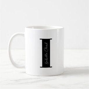 Caneca De Café Personalize seu nome para começar com a letra I