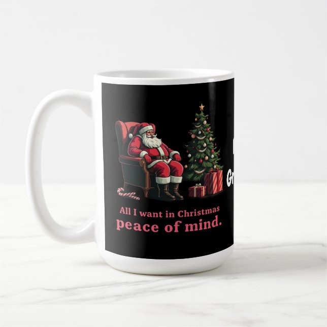 Caneca De Café Personalize tudo o que eu quero para a tranquilida (Esquerda)