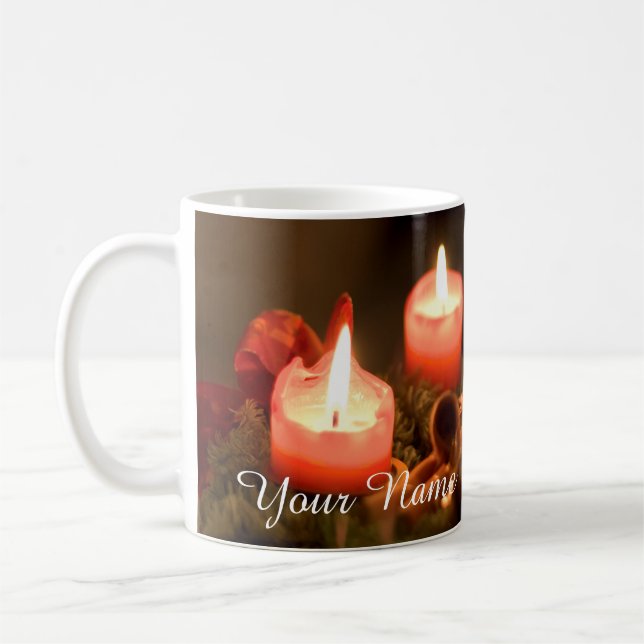 Caneca De Café Personalize um nobre Feliz Natal para você! (Esquerda)