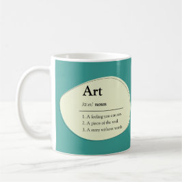 Caneca De Café Personalized Art Dictionary Style Coffee Mug